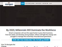 Tablet Screenshot of navigenleadership.com